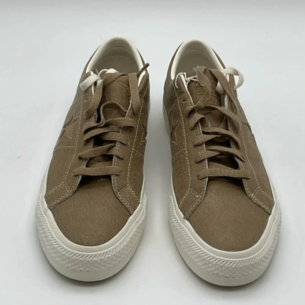 CONVERSE One Star Pro Mens 11 Womens 12.5 Tan Leather Sneakers Star NWT Shoes - Picture 4 of 15